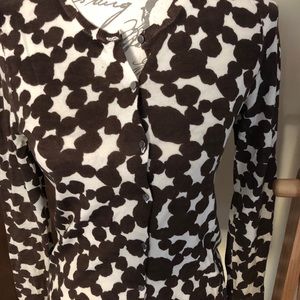 3 sweaters for $30. LOFT patterned cardigan